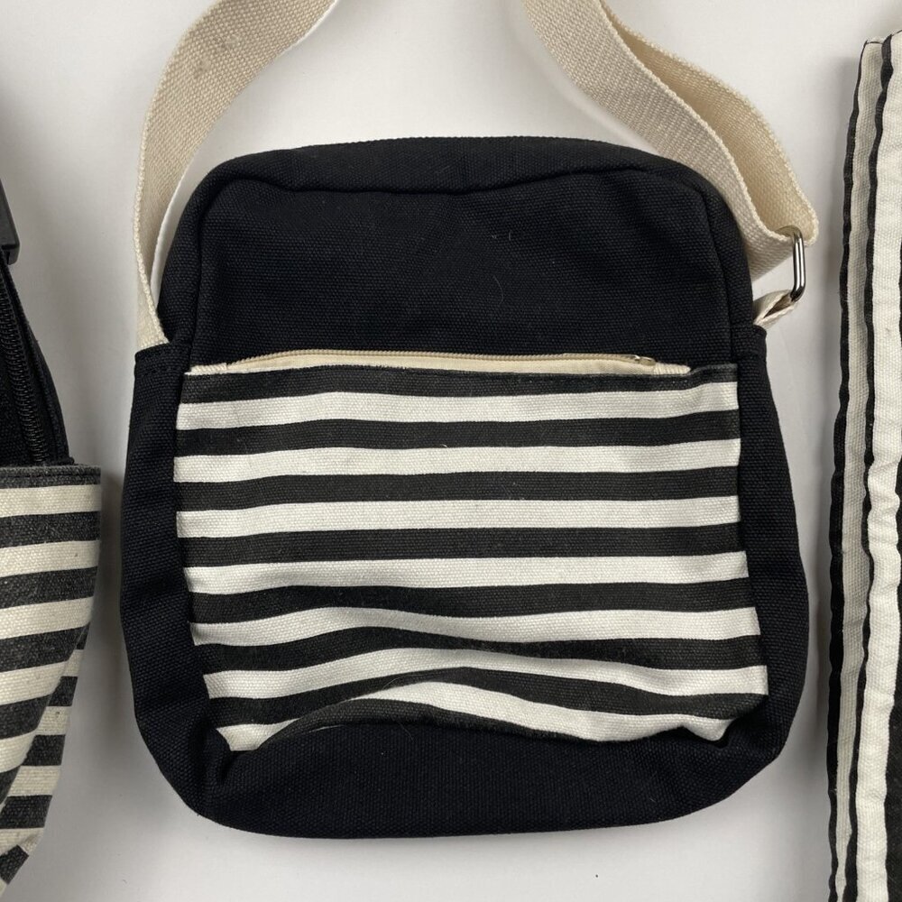 The Idyll of Collie and Golden Retriever 4pc Backpack Bag Travel School Striped - Picture 8 of 12